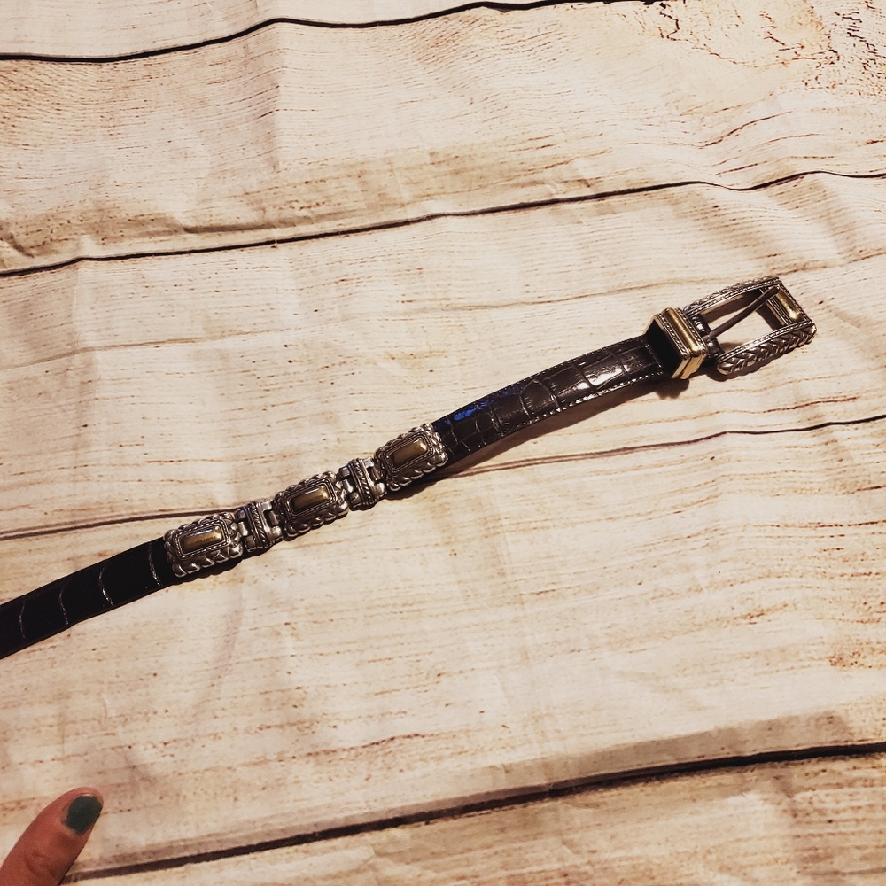 Vintage leather belt south western cowgirl